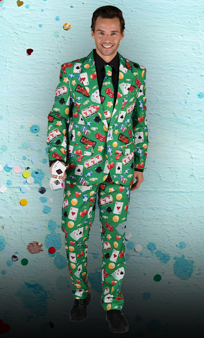 Kostuum Casino 3-delig (broek, jas, das)